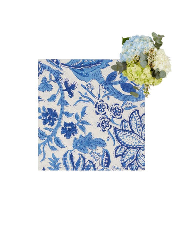 From Jaipur with Love Blue and White Table Napkin - Set of 4