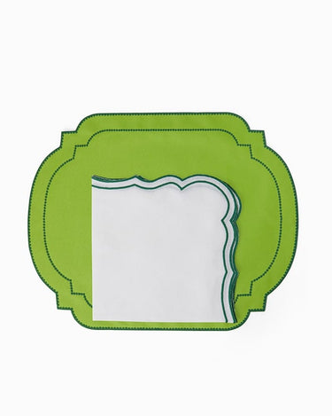 Napkins Hortensia Green Napkins - Set of 4