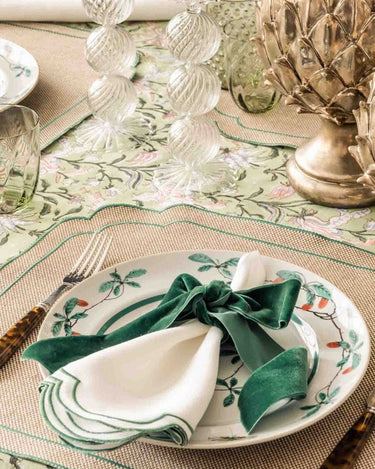 Hortensia Green Napkins x 4