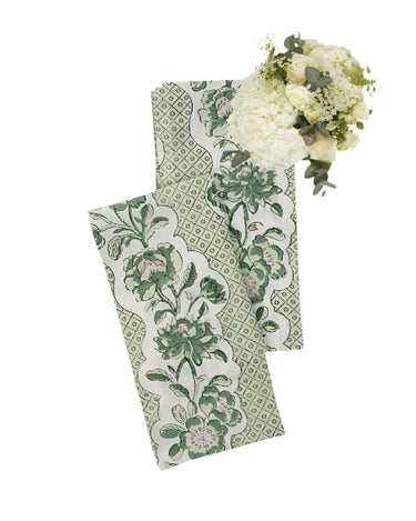 Napkins Light Green Linen Napkin - Set of 2