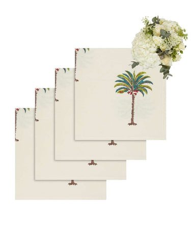 Palm Tree Table Napkin - I Dream of Genie - Set of 4