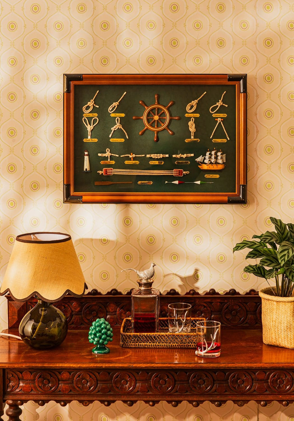 Nautical Knots Board Wall Hanging - Casa by Josephine Jenno