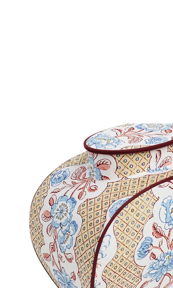 New Vintage: Recycled Block Print Jar - Casa by Josephine Jenno