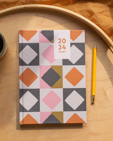 2024 Hardback Diary | Quilt Pattern | A5