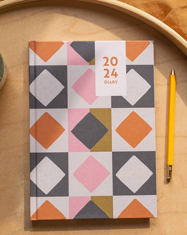 2024 Hardback Diary | Quilt Pattern | A5
