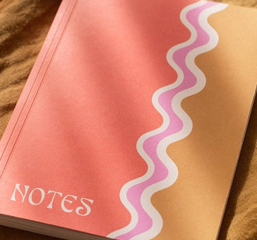 A5 Lay Flat Notebook | Wiggle Wave | Lined
