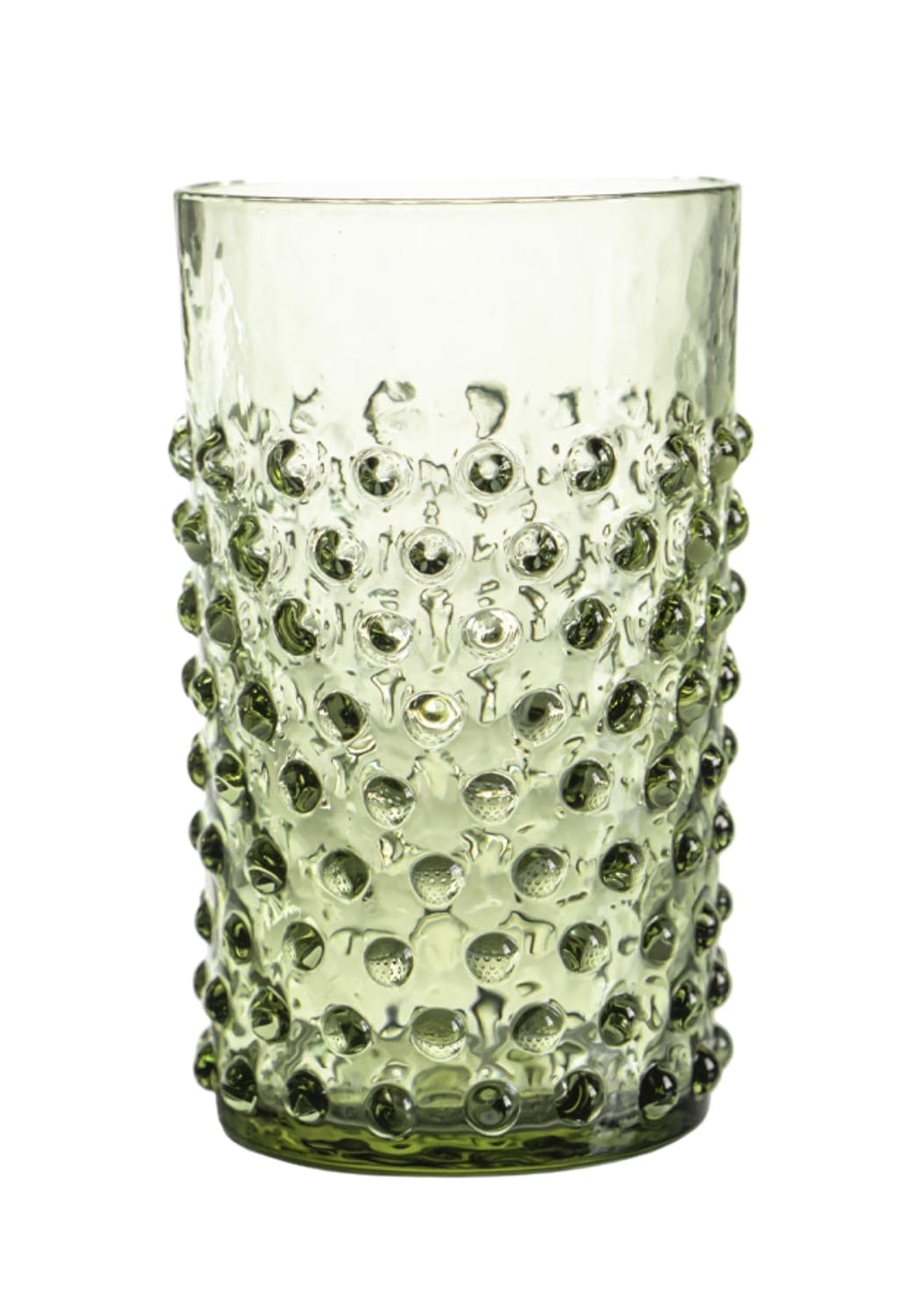 Olive Green Dew Drop Tumblers - Set of 4 - Casa by Josephine Jenno