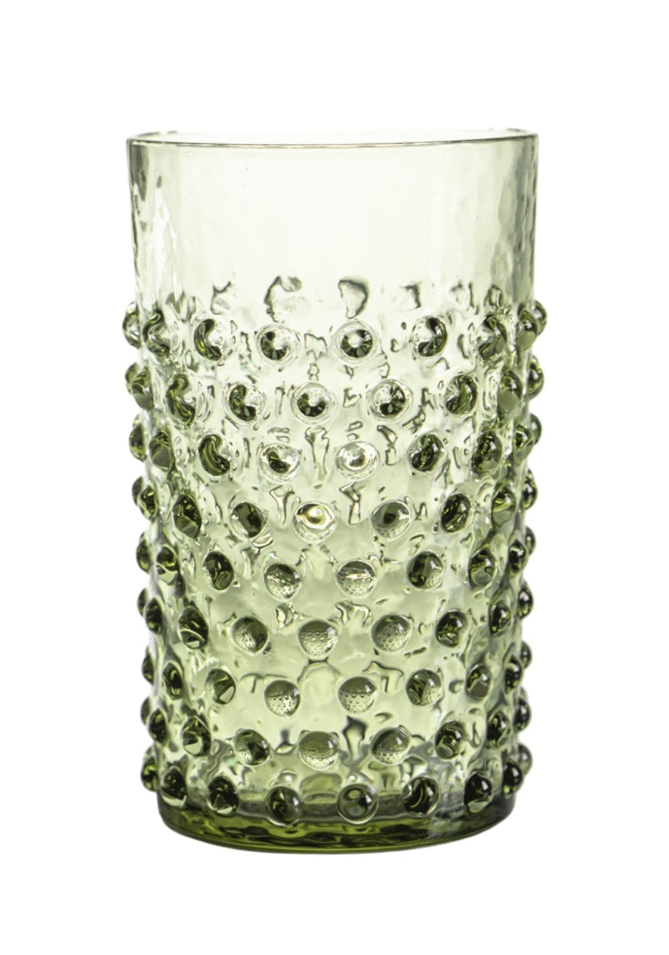 Olive Green Dew Drop Tumblers - Set of 4 - Casa by Josephine Jenno