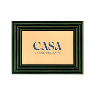 Olive Green Dream Striped Photo Frame 6x4" - Casa by Josephine Jenno