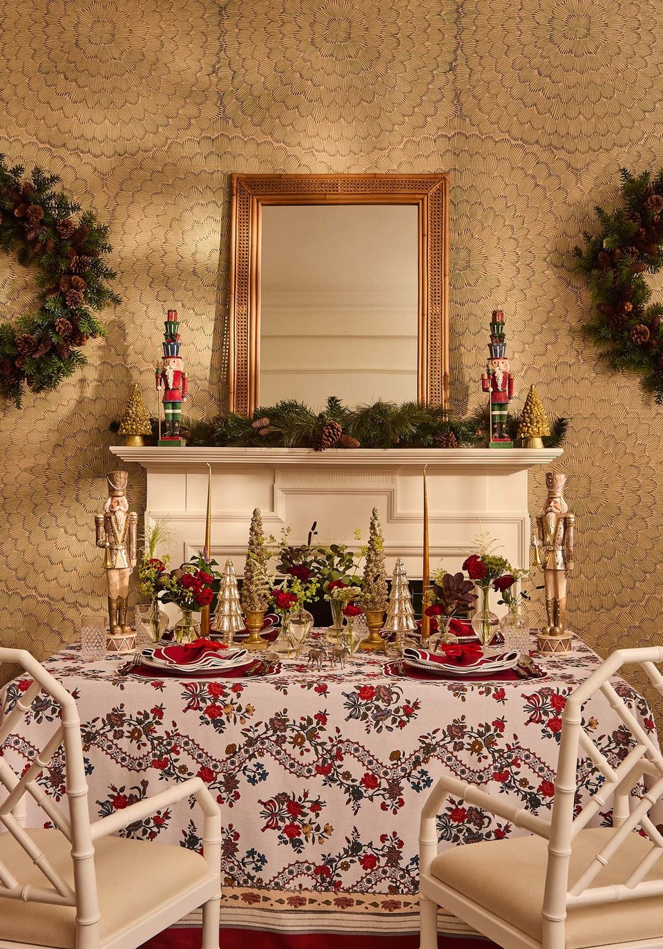 Frederic Rose Gold Glitter Nutcracker 52cm high