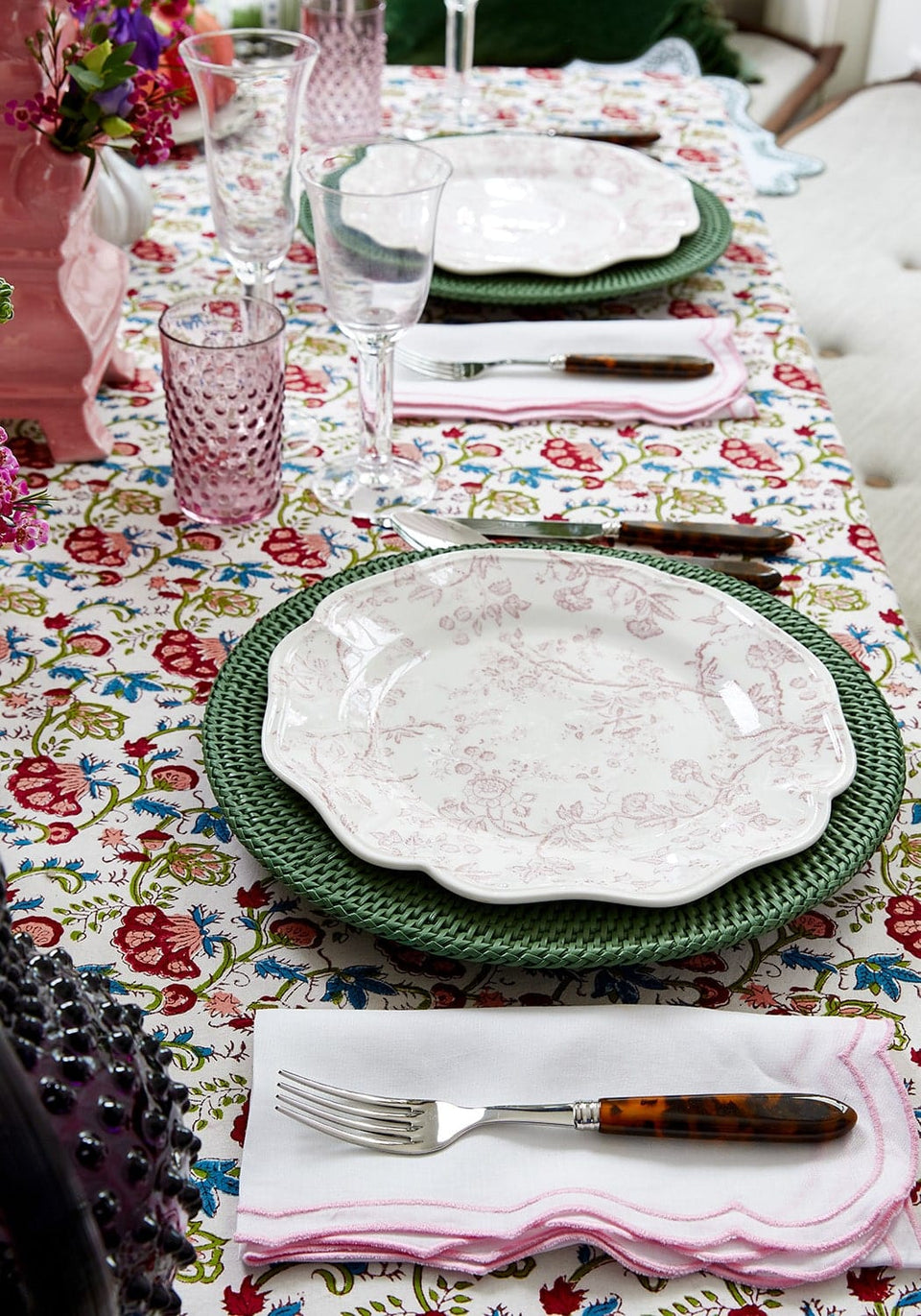 Paint the World Pink Napkins - Set of 4 - Casa by Josephine Jenno