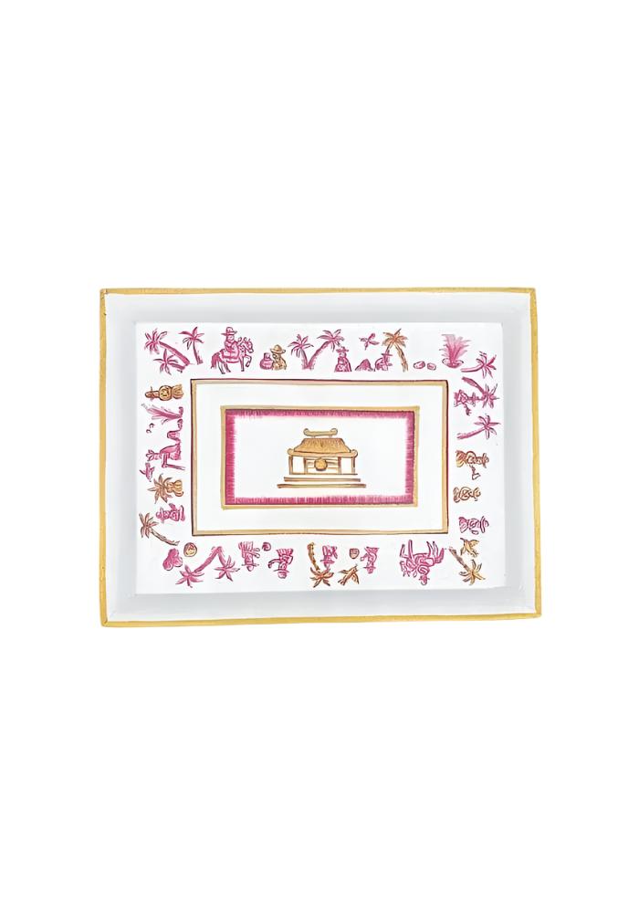 Painted Trinket Temple Trail Tray - Casa by Josephine Jenno