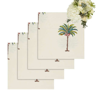 Palm Tree Table Napkin - I Dream of Genie - Set of 4 - Casa by Josephine Jenno