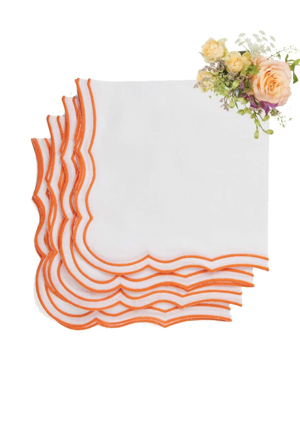 Papaya Alaiya Napkins - Set of 4 - Casa by Josephine Jenno