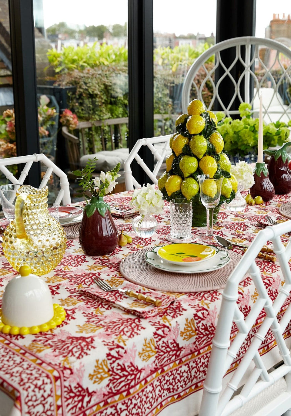 Peaches and Keen Plates After Matisse - Set of 4 - Casa by Josephine Jenno