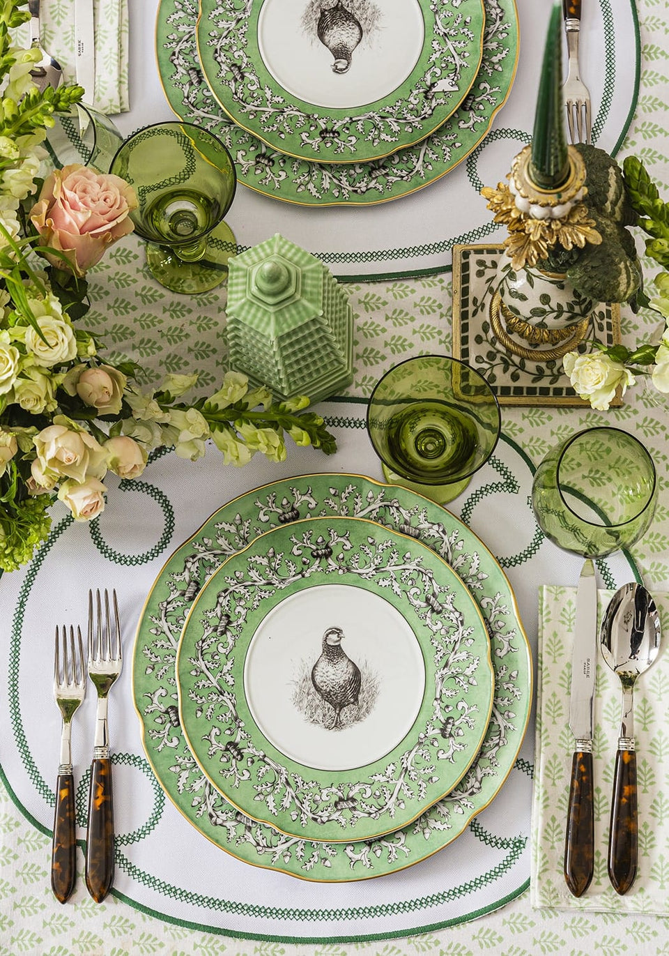 Pheasant Fancy Dessert Plates - Set of 4 - Casa by Josephine Jenno