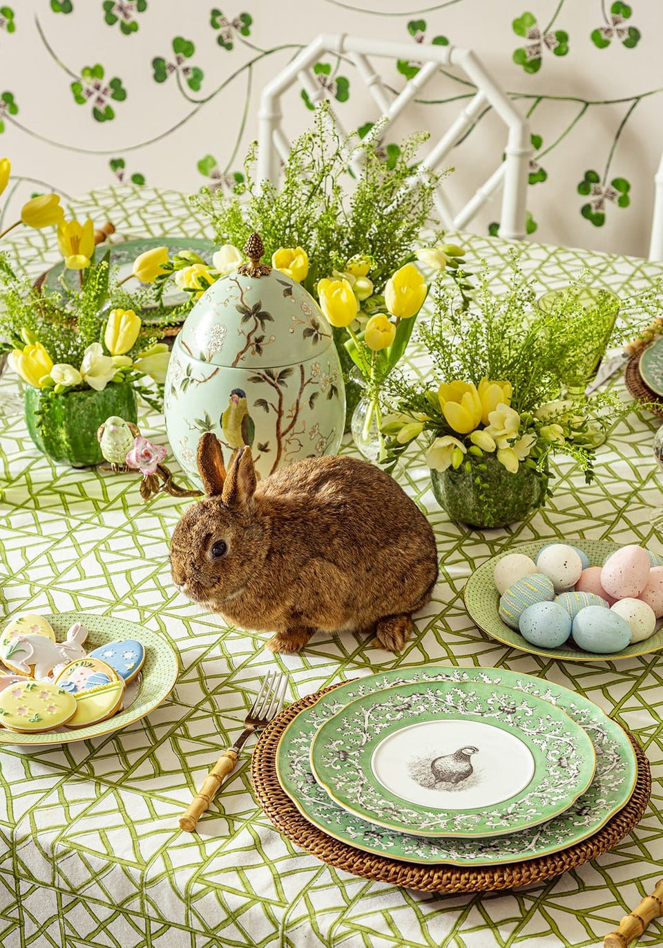 Pheasant Fancy Dessert Plates - Set of 4 - Casa by Josephine Jenno