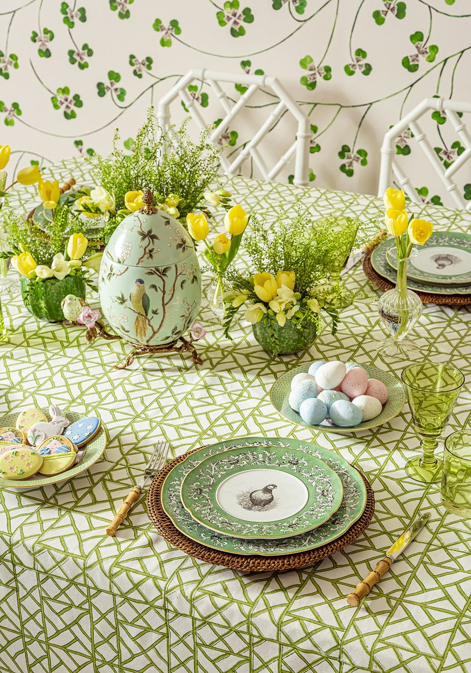 Pheasant Fancy Dessert Plates - Set of 4 - Casa by Josephine Jenno