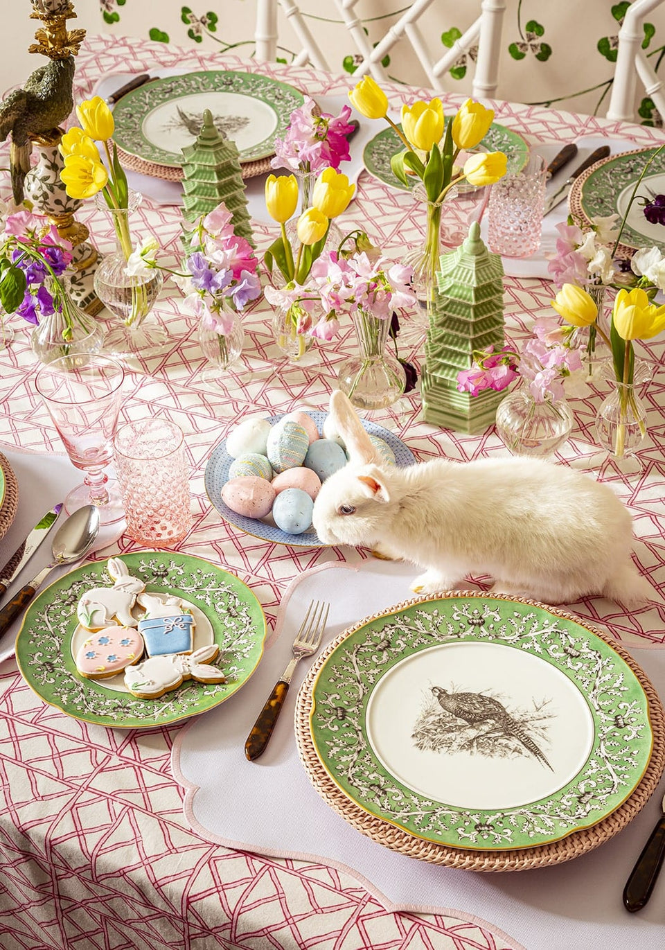 Pheasant Poetry Dinner Plate - Set of 4 - Casa by Josephine Jenno