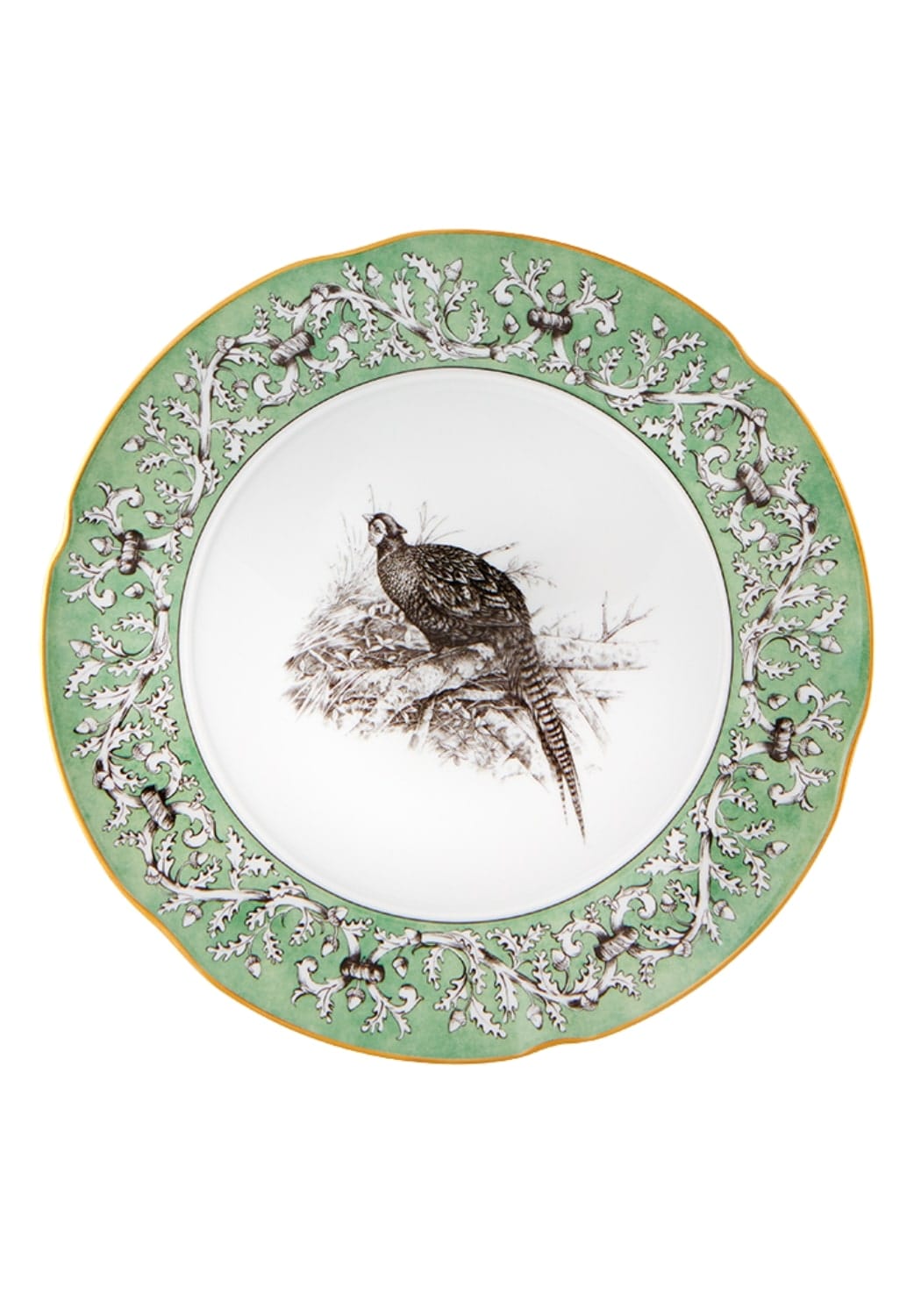 Pheasant Poetry Dinner Plate - Set of 4 - Casa by Josephine Jenno