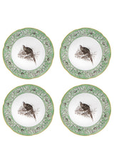 Pheasant Poetry Dinner Plate - Set of 4 - Casa by Josephine Jenno