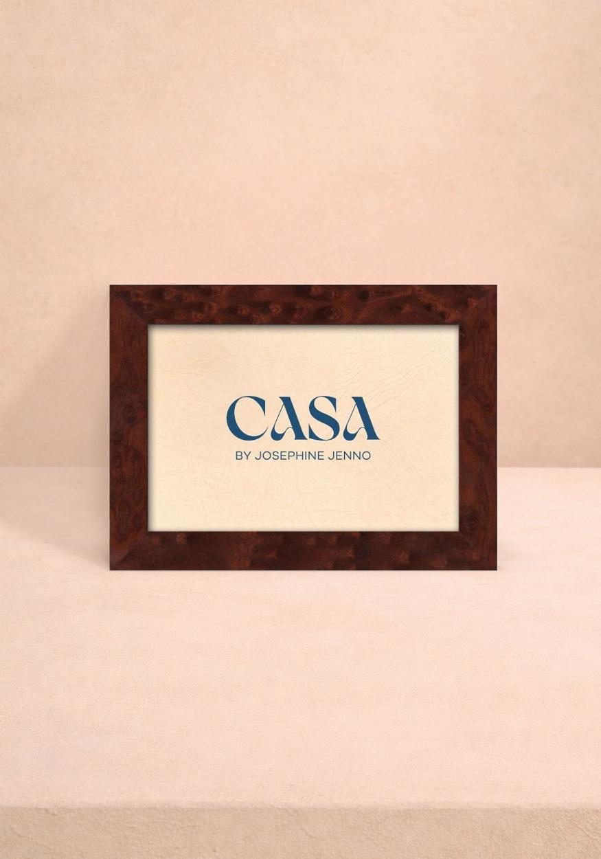 Brown Wooden Photo Frame 6x4"