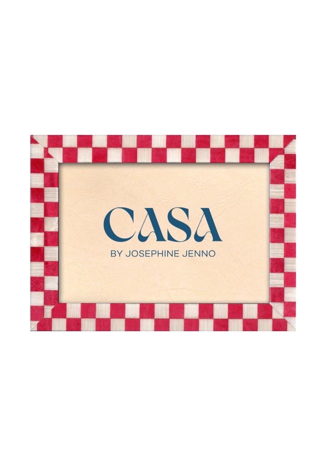 Classic Red Checkered Frame 7x5"