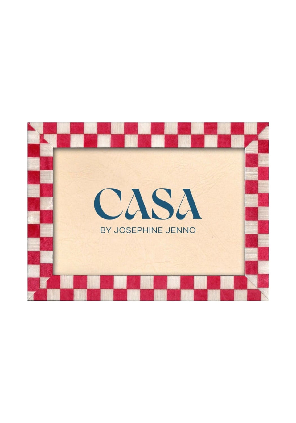 Classic Red Checkered Frame 7x5"