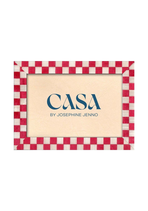 Classic Red Checkered Frame 7x5