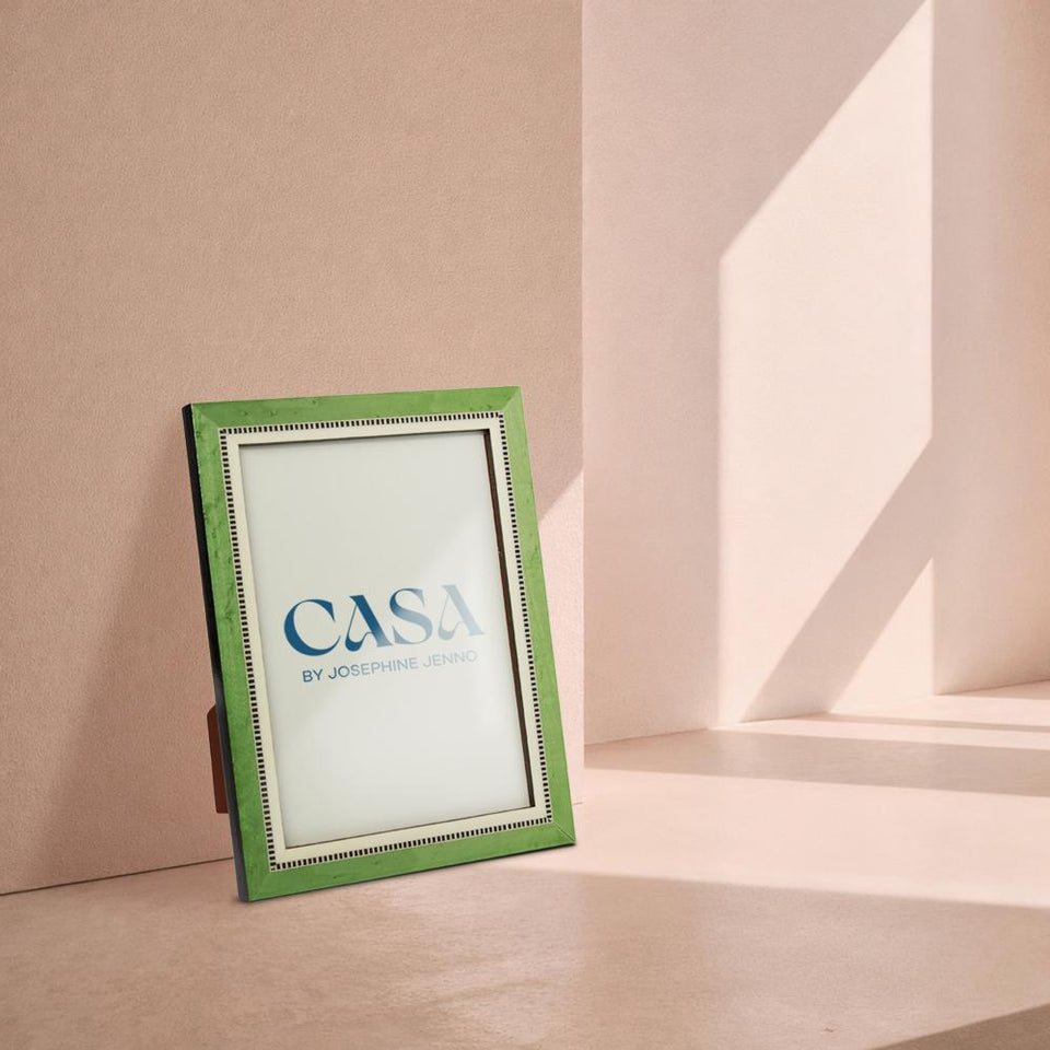 Emperor's Jade Marquetry Frame 10 x 8" Wall and Desk