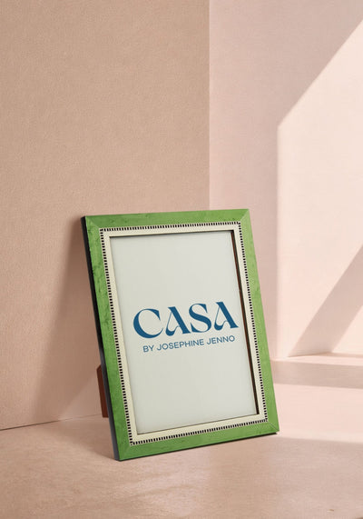 Emperor's Jade Marquetry Frame 7x5"