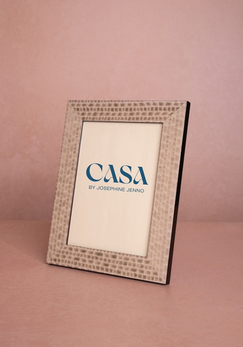 Grey Patterned Photo Frame 7x5