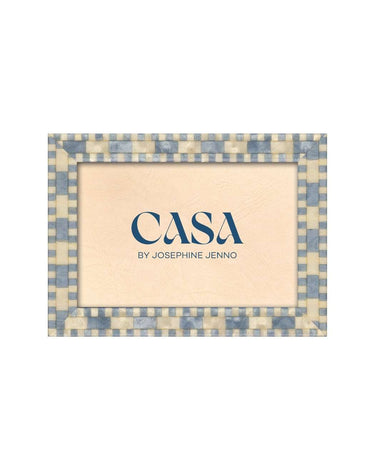 Light Blue Mosaic Marquetry Photo Frame 6x4"