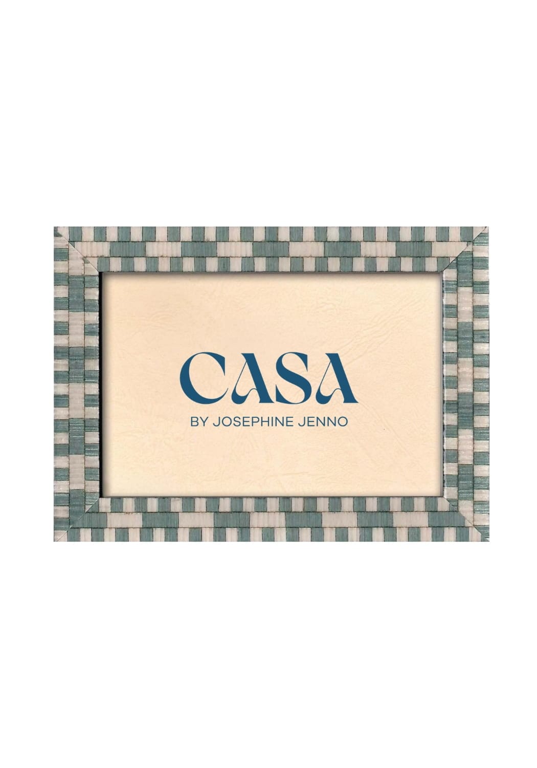 Light Blue Mosaic Marquetry Photo Frame 7x5"