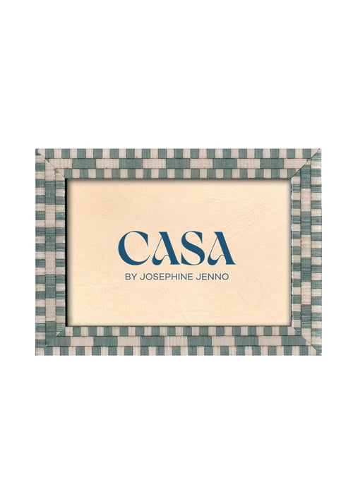 Light Blue Mosaic Marquetry Photo Frame 7x5