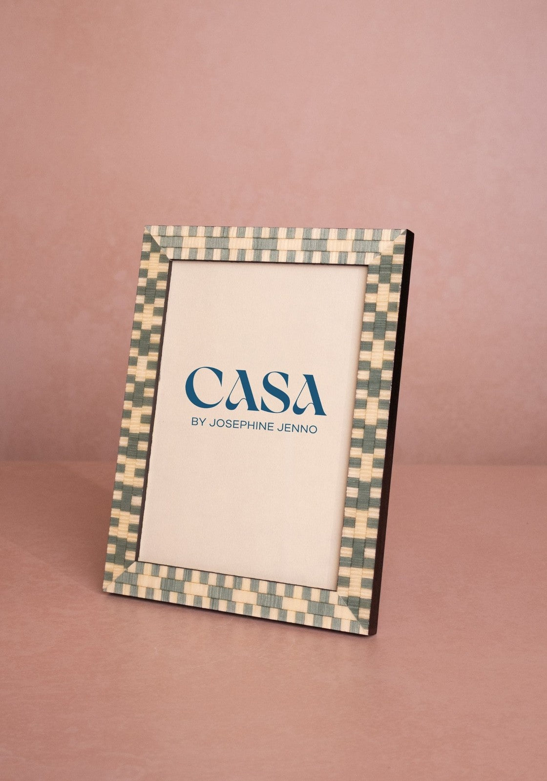 Light Blue Mosaic Marquetry Photo Frame 7x5"