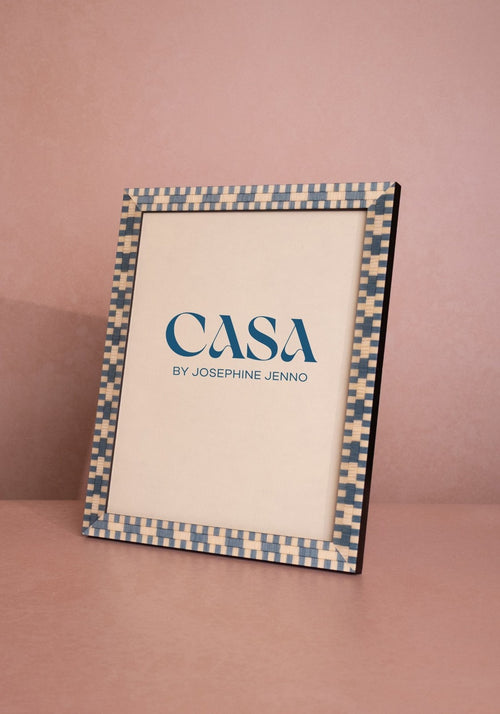 Light Blue Mosaic Marquetry Photo Frame 8 x 10