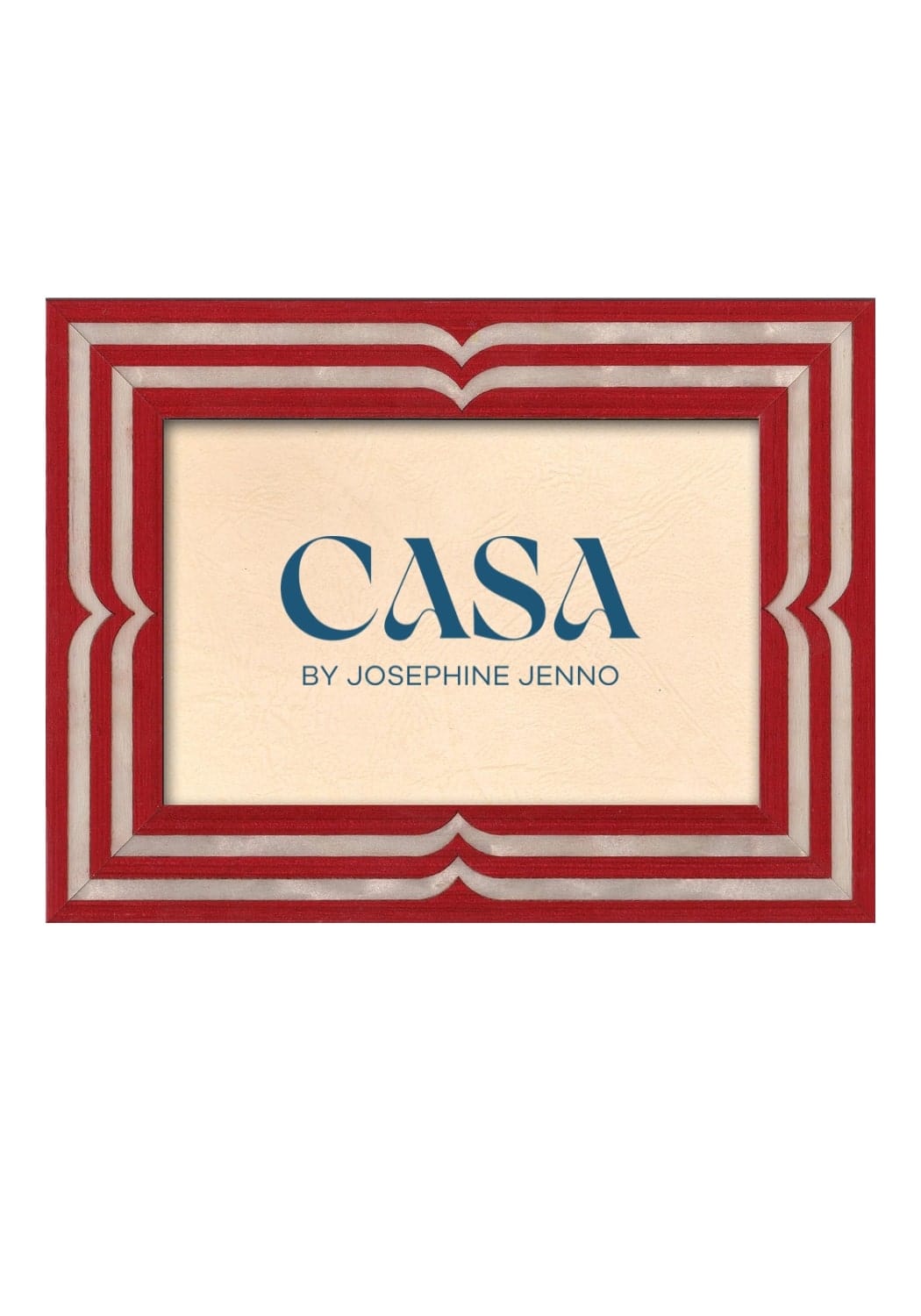 Raspberry Beret Marquetry Frame 10x8"