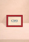 Red and White Striped Marquetry Photo Frame 6x4"