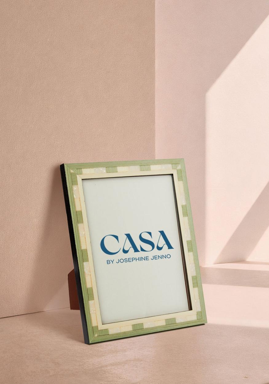 Valduga Marquetry Green Frame 7x5"