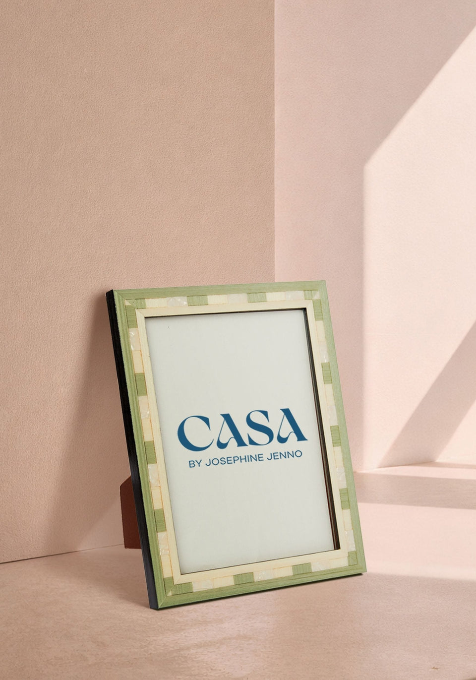 Photo Frame Valduga Marquetry Green Frame 7x5"