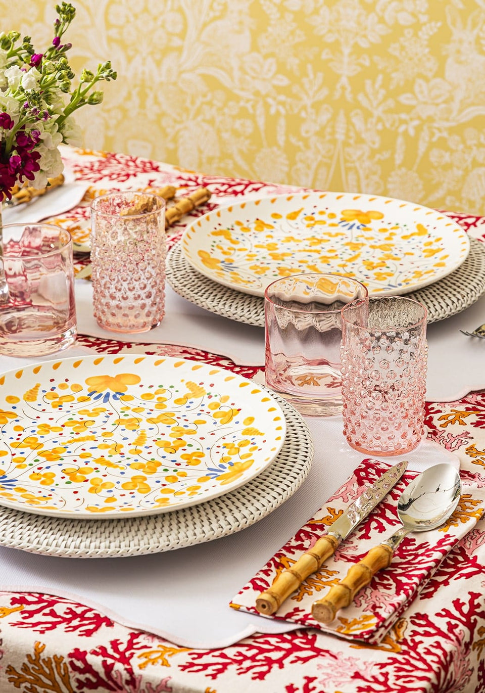 Pink Dew Drop Tumblers - Set of 4 - Casa by Josephine Jenno