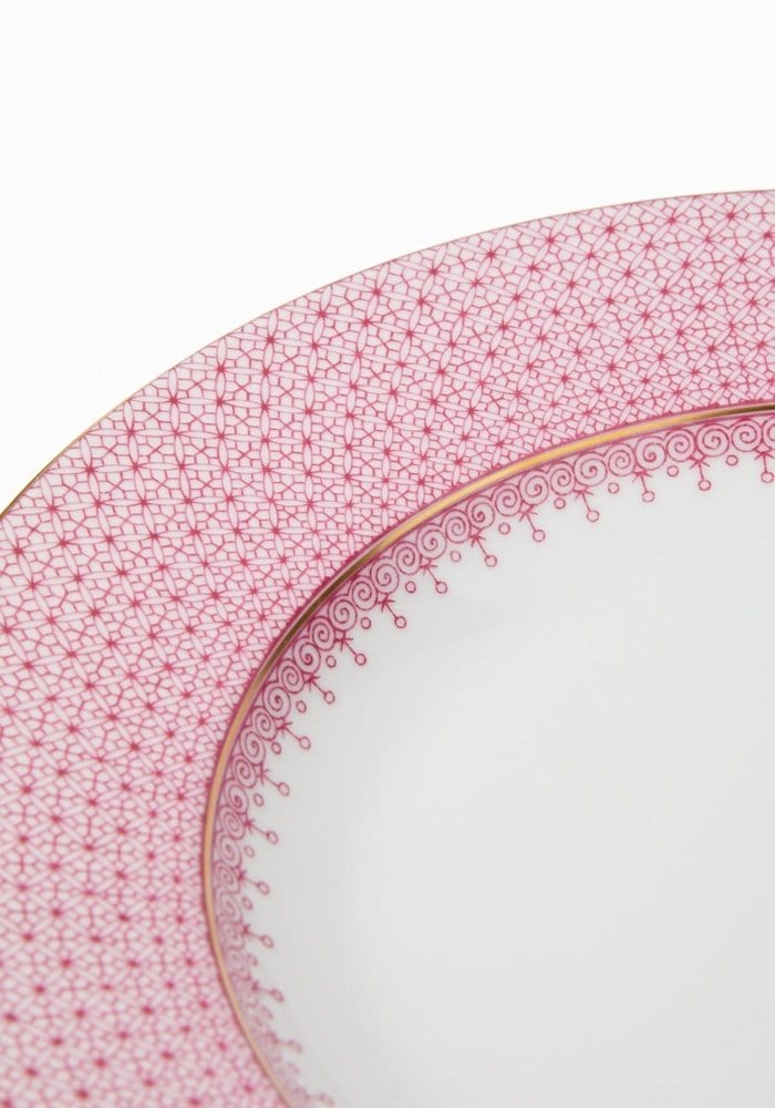 Pink Lace Dinner Plates - Set of 4 - Casa by Josephine Jenno