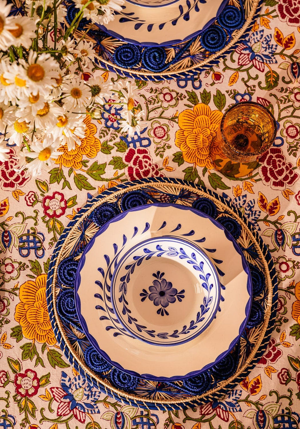 Placemats Atlántico Iraca Woven Placemat, Blue - Set of 4