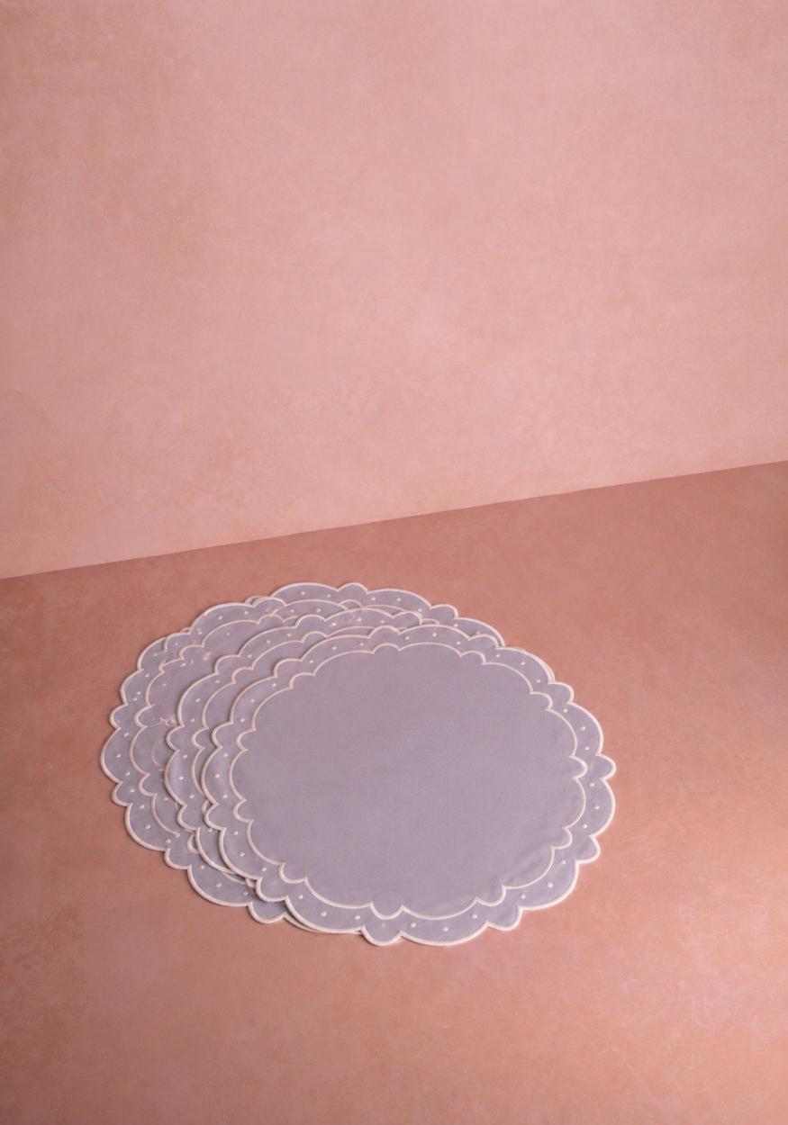Aurora Set of 4 Placemats- Light Blue