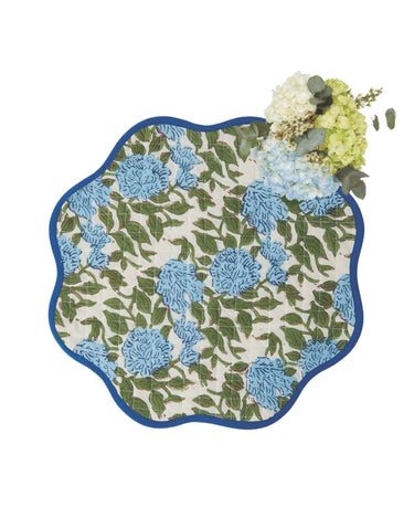 Blue Dahlia Placemats - Set of 4