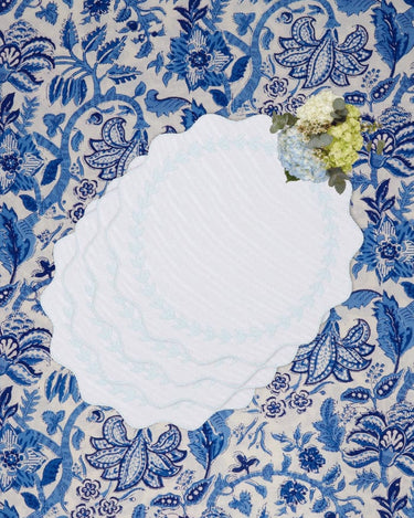 Placemats Blue Garland Placemats - Set of 4