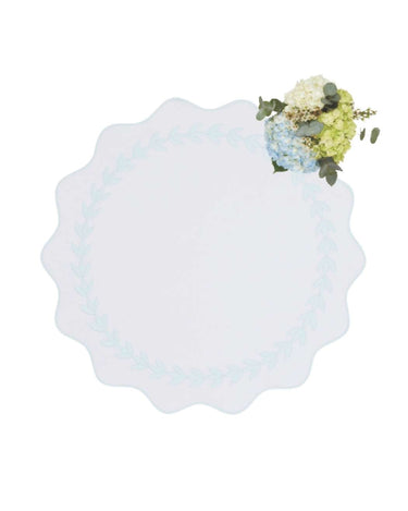 Blue Garland Placemats - Set of 4