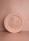 Harbour Island Round Rattan Charger Placemat Pink - Set of 4