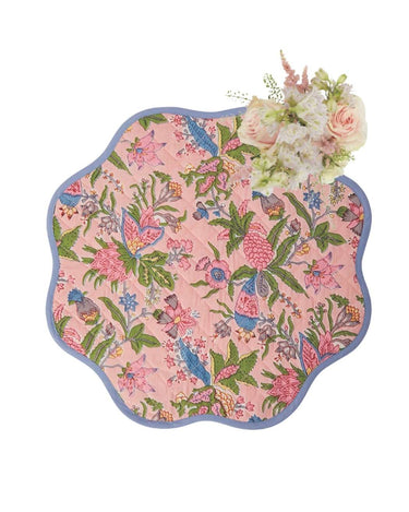 Lilly Rose Scalloped Placemats - Set of 4